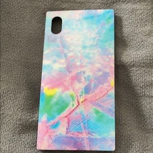 Square colorful iPhone XR phone case